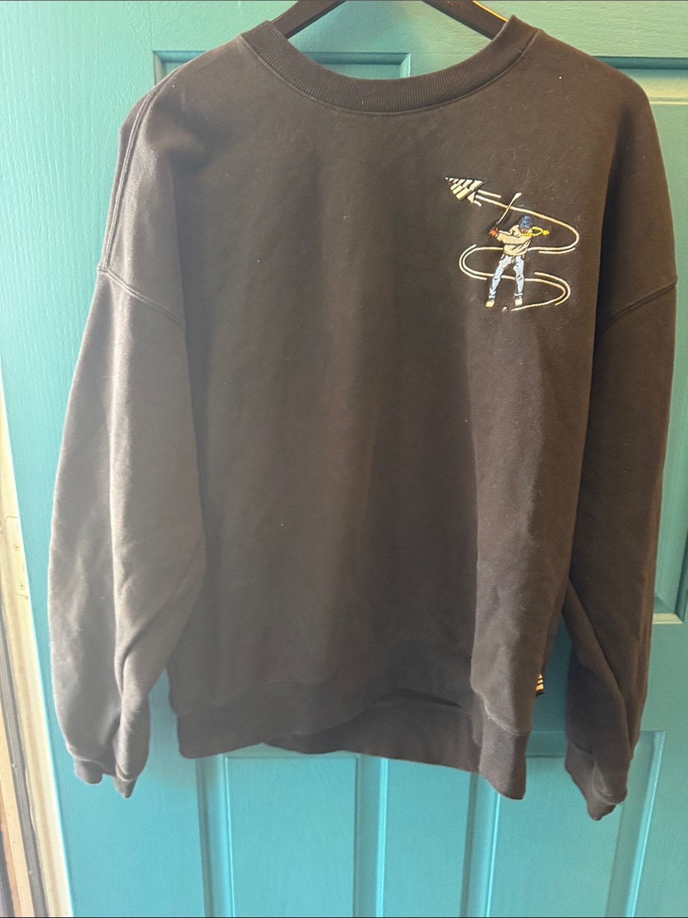 PAPER PLANES - ROC NATION JAY Z -  black Crewneck Sweatshirt - LARGE
